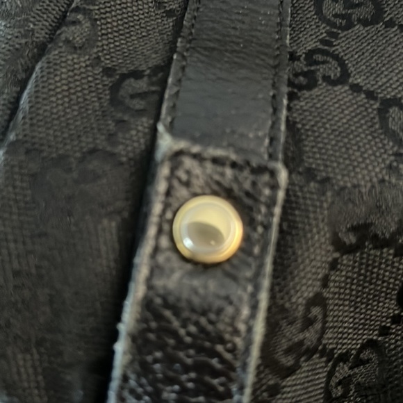 Auth GUCCI Black GG Canvas Abbey D-Ring Shoulder Bag - Picture 15 of 16